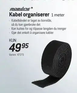 Thansen Kabel organiserer, NOK 49.95 tilbud