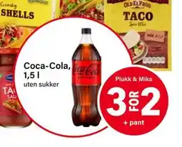 Nærbutikken Coca-Cola, 1,5 l tilbud