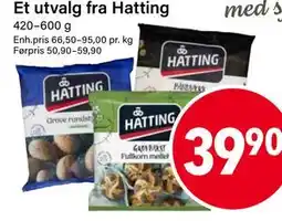 Nærbutikken Et utvalg fra Hatting, NOK 39.9 tilbud