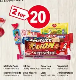 Nærbutikken Vepsebol, NOK 20 tilbud