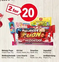 Nærbutikken Love Hearts, NOK 20 tilbud