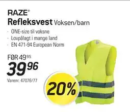 Thansen Refleksvest, NOK 39.96 tilbud