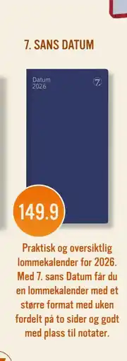 Ark Bokhandel 7. SANS DATUM, NOK 149.9 tilbud