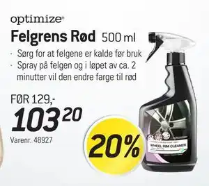 Thansen Felgrens Rød, NOK 103.2 tilbud