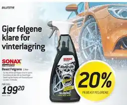 Thansen Beast Felgrens, NOK 199.2 tilbud