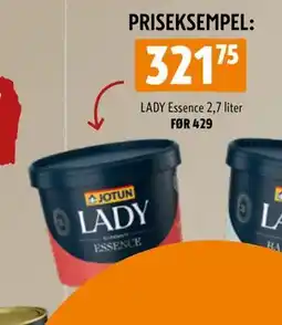 Byggmakker LADY Essence 2,7 liter, NOK 321.75 tilbud