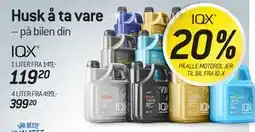Thansen 20% PÅ ALLE MOTOROLJER TIL BIL FRA IQ·X tilbud