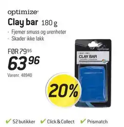 Thansen Clay bar, NOK 63.96 tilbud