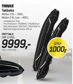 Thansen Takboks, NOK 9999 tilbud