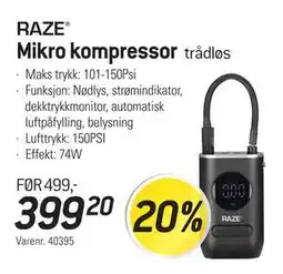 Thansen Mikro kompressor, NOK 399.2 tilbud