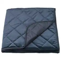 IKEA Mjukplister Sengeteppe, mørk blå, 160x250 cm tilbud
