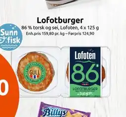 Joker Lofotburger, NOK 79.9 tilbud