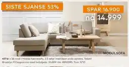 Skeidar Hedda hjørnesofa,, NOK 14999 tilbud