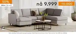 Skeidar Oslo u sofa, NOK 9999 tilbud
