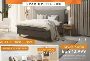 Skeidar XOV Premium 10 kontinental 150x200 cm, NOK 12999 tilbud