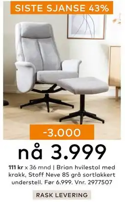 Skeidar Stoff Neve 85, NOK 3999 tilbud