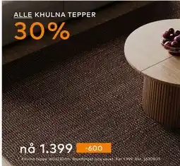 Skeidar Khulna teppe, NOK 1399 tilbud