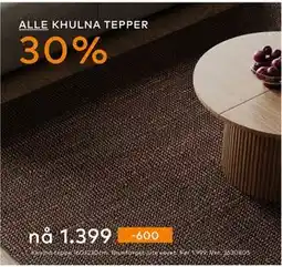 Skeidar ALLE KHULNA TEPPER tilbud