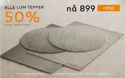 Skeidar Lom teppe, NOK 899 tilbud