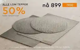 Skeidar ALLE LOM TEPPER tilbud