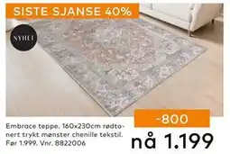 Skeidar Embrace teppe., NOK 1199 tilbud
