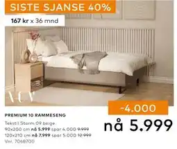 Skeidar PREMIUM 10 RAMMESENG tilbud
