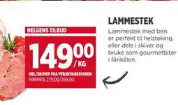 Meny LAMMESTEK, NOK 149 tilbud