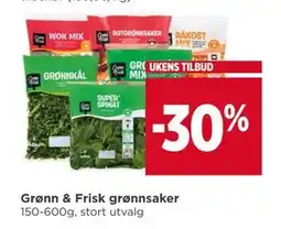 Meny Grønn & Frisk grønnsaker tilbud