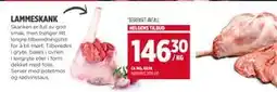 Meny LAMMESKANK, NOK 146.3 tilbud