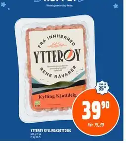 Coop Obs YTTERØY KYLLINGKJØTTDEIG, NOK 39.9 tilbud