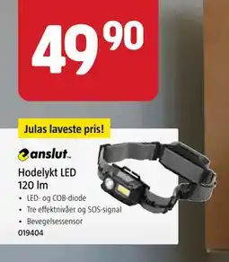 Jula Hodelykt LED 120 lm, NOK 49.9 tilbud