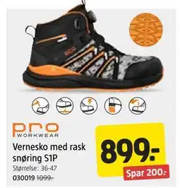 Jula Vernesko med rask snøring S1P, NOK 899 tilbud