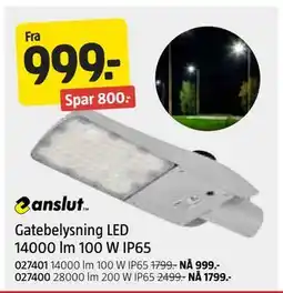 Jula Gatebelysning LED 14000 lm 100 W IP65 tilbud