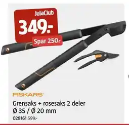 Jula Grensaks + rosesaks 2 deler Ø 35 / Ø 20 mm, Medlemspris tilbud
