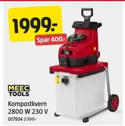 Jula Kompostkvern 2800 W 230 V, NOK 1999 tilbud