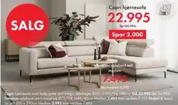 Fagmøbler Capri hjørnesofa, NOK 22995 tilbud