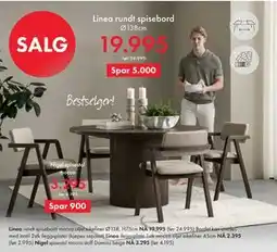 Fagmøbler Nigel spisestol mocca, NOK 3295 tilbud