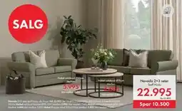 Fagmøbler Nevada 2+3 seter, NOK 22995 tilbud