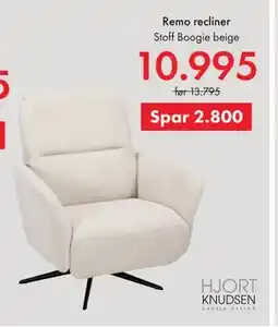 Fagmøbler Remo recliner, NOK 10995 tilbud