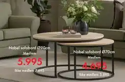 Fagmøbler Nobel sofabord Ø70cm, NOK 5895, Medlemspris tilbud