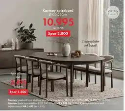 Fagmøbler Karmøy spisebord, NOK 10995 tilbud
