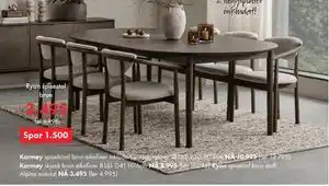 Fagmøbler Ryan spisestol brun, NOK 3495 tilbud