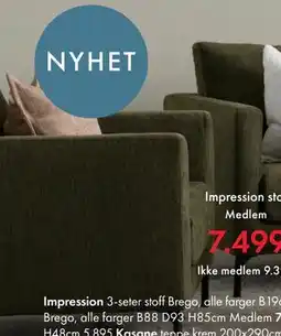 Fagmøbler Impression stol, NOK 9399, Medlemspris tilbud
