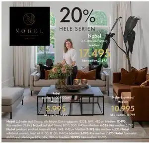 Fagmøbler Nobel hjørnestol, NOK 13795, Medlemspris tilbud