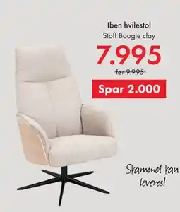 Fagmøbler Iben hvilestol, NOK 7995 tilbud