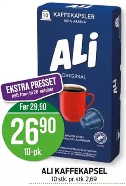 Kiwi Ali kaffekapsel tilbud
