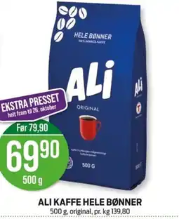 Kiwi Ali kaffe hele bønner tilbud