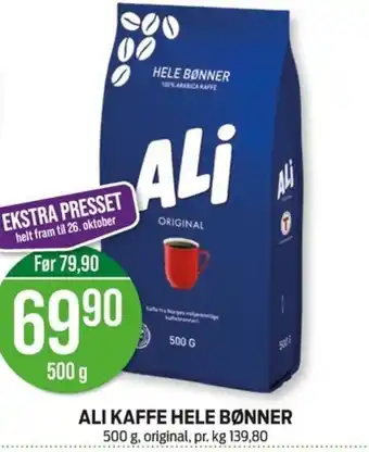 Kiwi Ali kaffe hele bønner tilbud