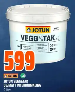 Coop Obs JOTUN Vegg&tak 05/matt interiørmaling tilbud