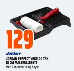 Coop Obs JORDAN Perfect vegg og tak 18 cm malerullesett tilbud